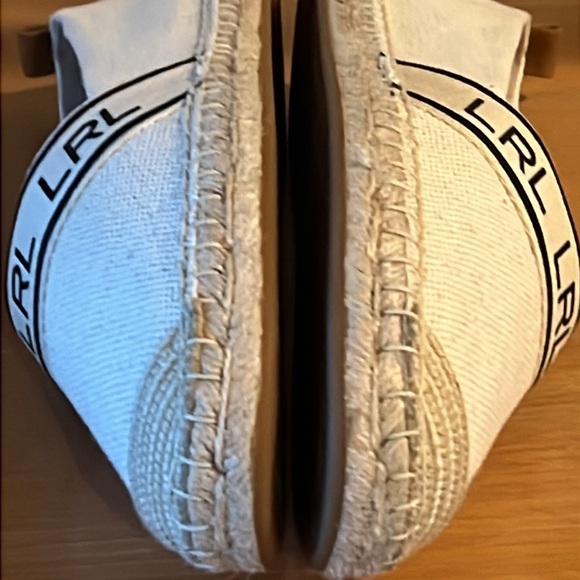 LAUREN RALPH LAUREN Caylee Logo-Print Espadrilles Size 10 - Picture 8 of 14